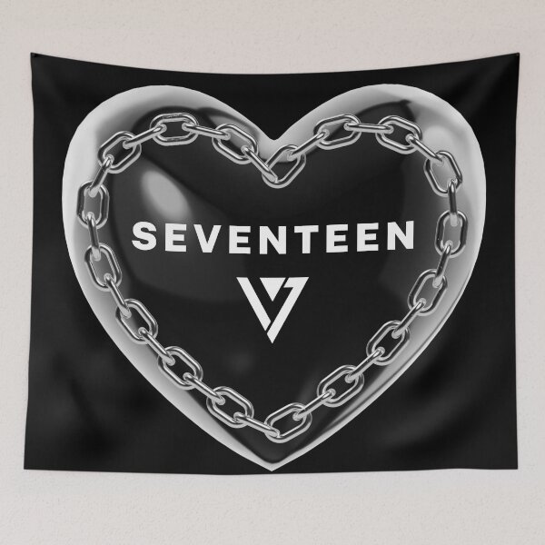 Item preview, Seventeen Kpop Logo Y2K Heart designed and sold by wonnie.