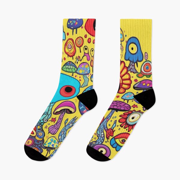 Item preview, Psychedelic Mushroom Tree | Colorful Visionary Artwork", "Eye-Popping Psychedelic Tree designed and sold by mindexploration.
