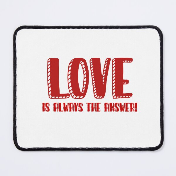 Item preview, Love is always the answer! designed and sold by Nicole DeAngelis Art .