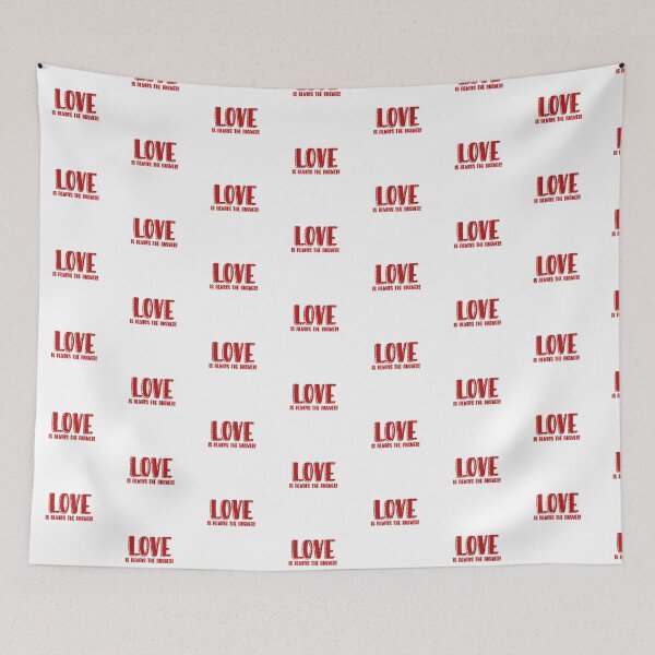 Item preview, Love is always the answer! designed and sold by Nicole DeAngelis Art .