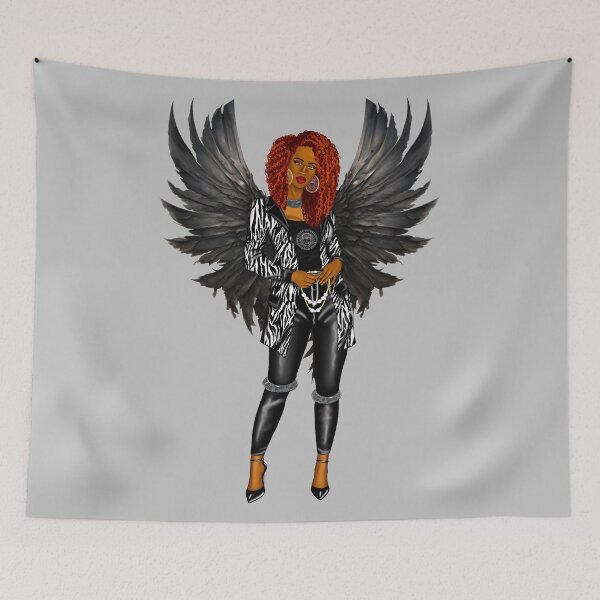Item preview, Black woman with wings designed and sold by Astralia.