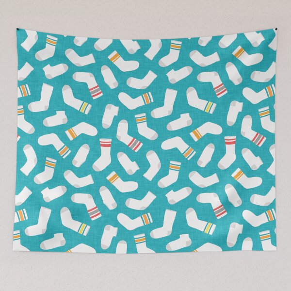 Item preview, socks - teal designed and sold by littlearrow.
