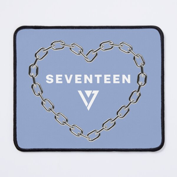 Item preview, Seventeen Kpop Logo Blue Heart Chain  designed and sold by wonnie.