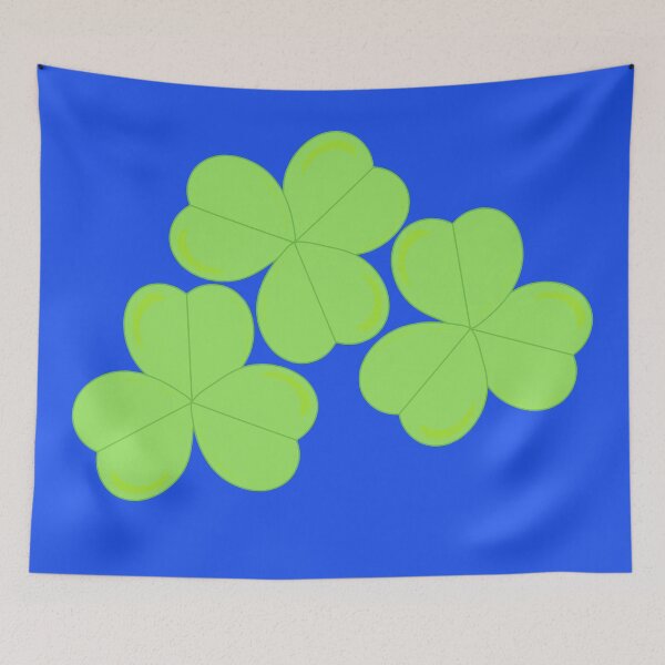 Item preview, Green Watercolor Clover Leaves Pattern designed and sold by TheCatmeow2000.
