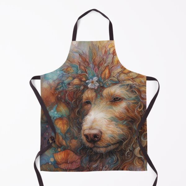 Item preview, Labradoodle Floral Dog Art 5 designed and sold by DiatomDesigns.