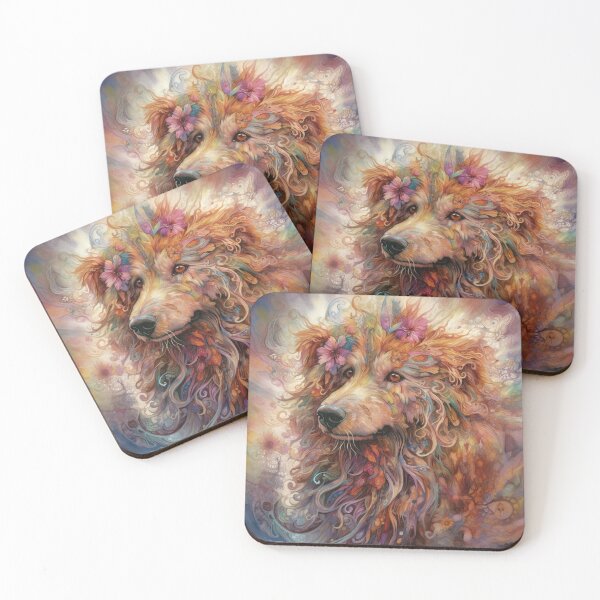 Item preview, Labradoodle Floral Dog Art 6 designed and sold by DiatomDesigns.