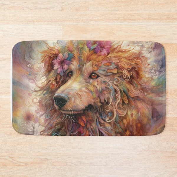 Item preview, Labradoodle Floral Dog Art 6 designed and sold by DiatomDesigns.