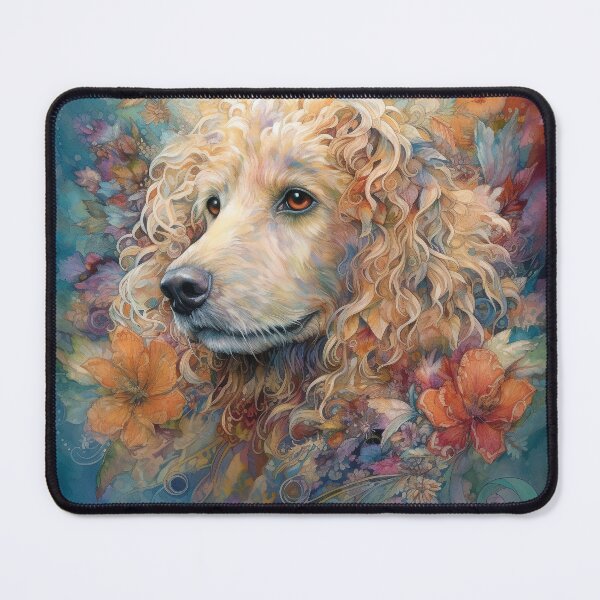 Item preview, Labradoodle Floral Dog Art 7 designed and sold by DiatomDesigns.