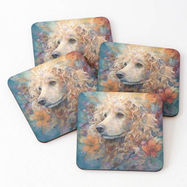 Item preview, Labradoodle Floral Dog Art 7 designed and sold by DiatomDesigns.