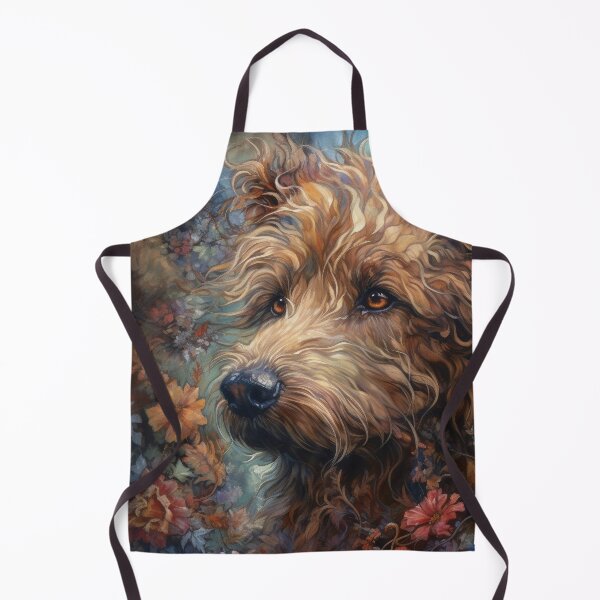 Item preview, Labradoodle Floral Dog Art 8 designed and sold by DiatomDesigns.