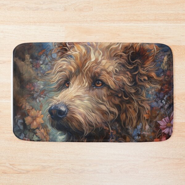 Item preview, Labradoodle Floral Dog Art 8 designed and sold by DiatomDesigns.