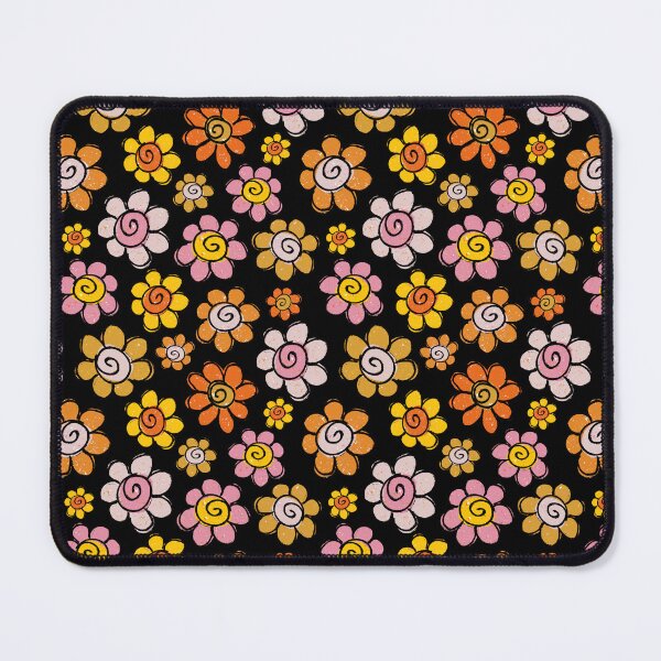 Item preview, 90s floral - black background designed and sold by TheGuidedPixie.