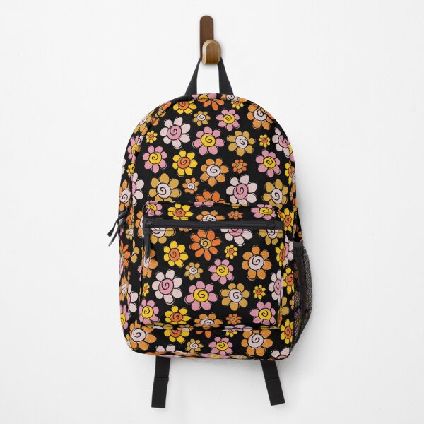 Item preview, 90s floral - black background designed and sold by TheGuidedPixie.