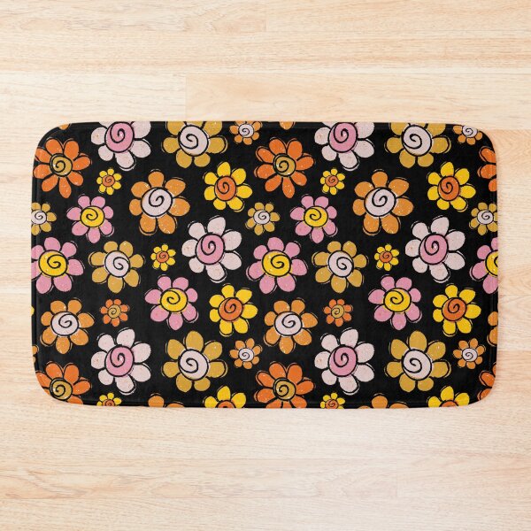 Item preview, 90s floral - black background  designed and sold by TheGuidedPixie.