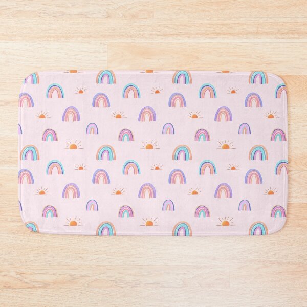 Item preview, Cute blue pink purple rainbow designed and sold by inkbearblue.