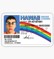 McLovin ID Sticker Sticker