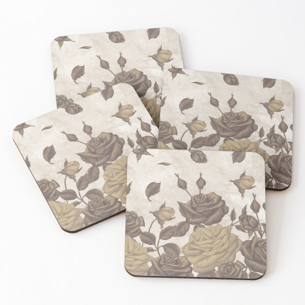 Item preview, Sandy Beige florals designed and sold by KBMeyer.
