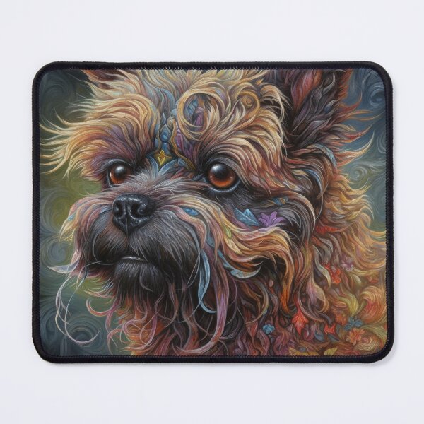 Item preview, Affenpinscher Floral Dog Art 4 designed and sold by DiatomDesigns.