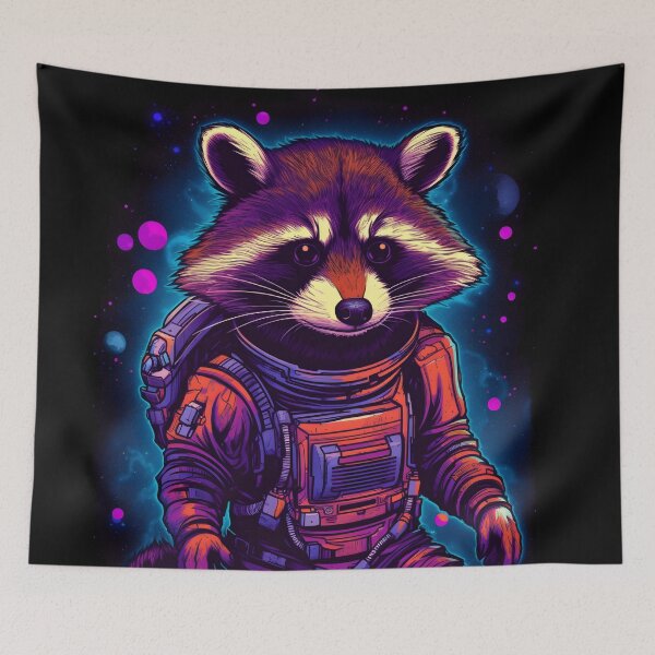 Item preview, Cute Space Raccoon  designed and sold by TheeDigitalDen.