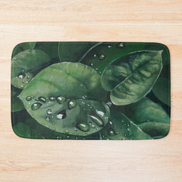 Item preview, Water Drops on Leaves Painting designed and sold by Heezel.