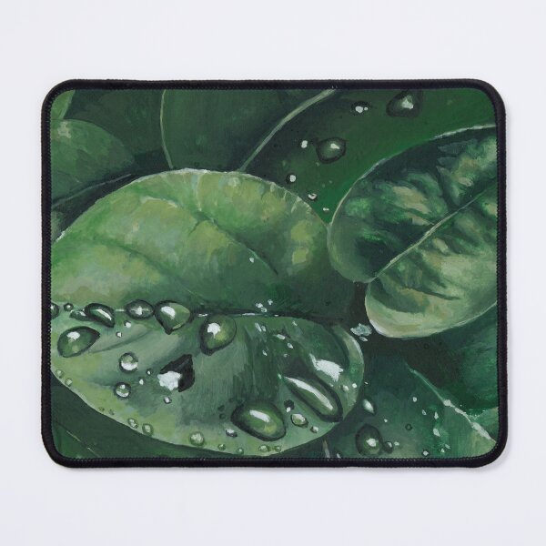 Item preview, Water Drops on Leaves Painting designed and sold by Heezel.