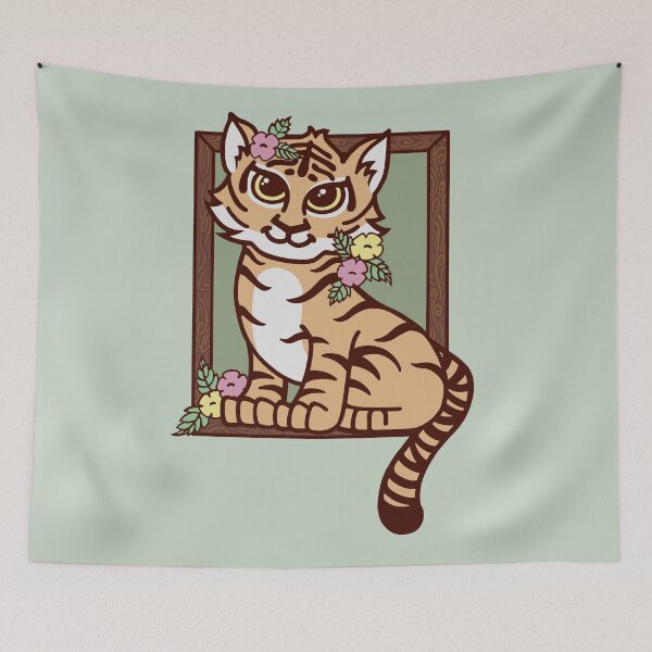 Item preview, Flower Tiger designed and sold by RissaKenoART.