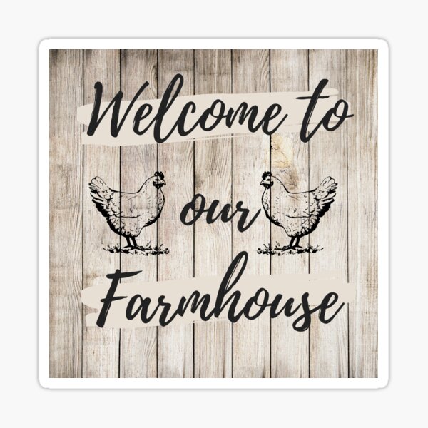 Vista previa del artículo con la obra «DECORACIÓN FAMHOUSE - BIENVENIDOS A NUESTRA GRANJA», diseñado y vendido por KelliesCorner.