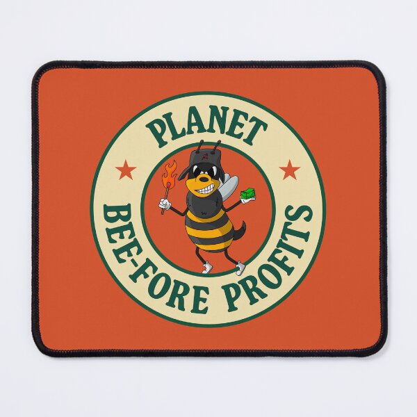 Item preview, Plant Before Profits - Bee Pun - Climate Change designed and sold by Picket Club.