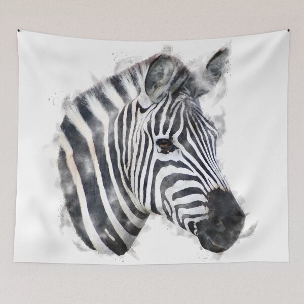 Item preview, Zebra Watercolour Artwork designed and sold by Typeglyphs.