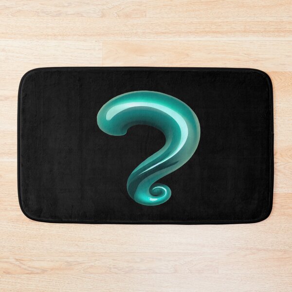 Item preview, Question Mark in Cool Metallic Green 3D designed and sold by deniselynnimage.