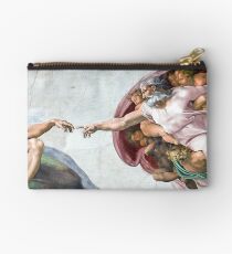 Iconic Michelangelo Creation of Adam Studio Pouch