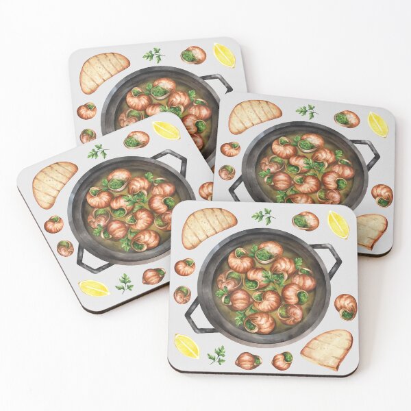 Aperçu de l'œuvre Escargots d'escargots français servis avec baguette créée et vendue par Alicia Chee.