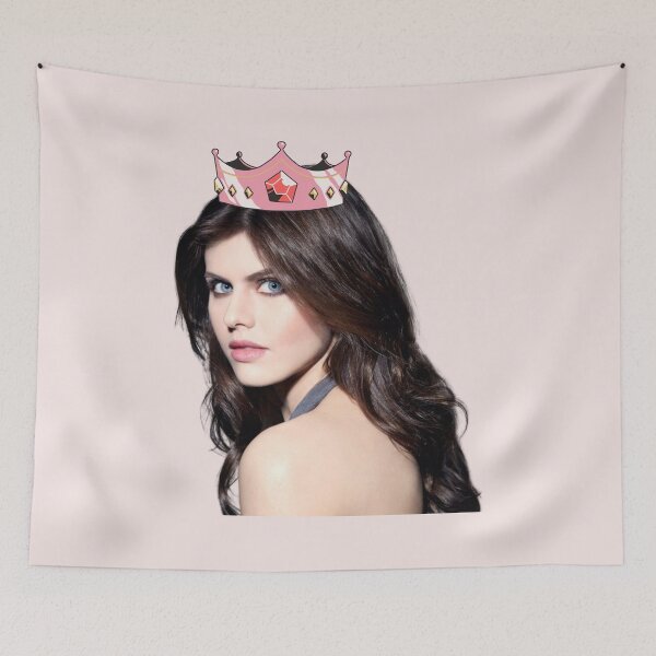 Item preview, Alexandra Daddario Pink Princess Crown Lovely Photo designed and sold by CollageHeaven.