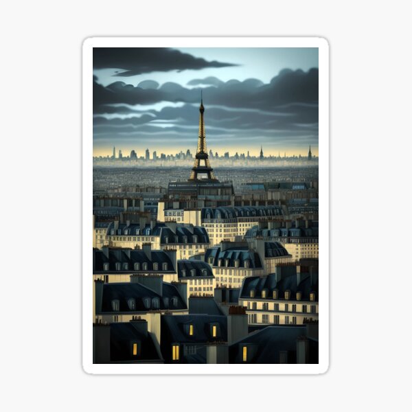 City Visions (Paris 3) Sticker