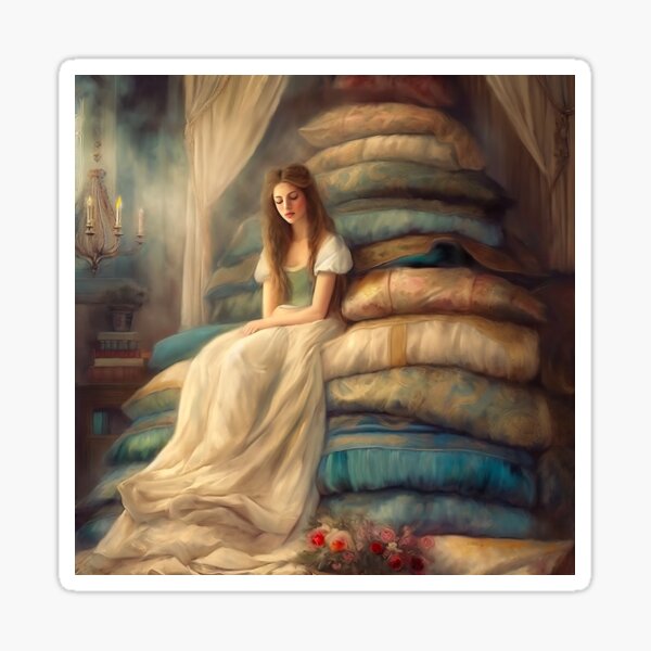 Princess and the Pea Sticker