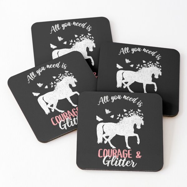 Item preview, Just A Girl Who Loves Horses and Glitter  designed and sold by LeosCloset.