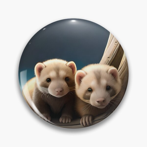 Item preview, Playful, affectionate ferrets  designed and sold by SriGem.