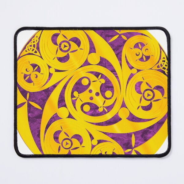 Item preview, Golden Celtic shield design purple fill 2  designed and sold by Donkjonk.