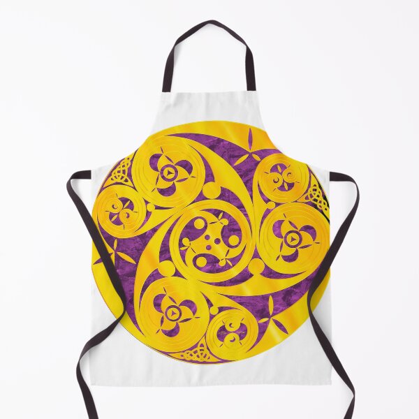 Item preview, Golden Celtic shield design purple fill 2  designed and sold by Donkjonk.