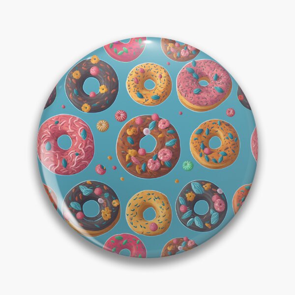 Item preview, Colorful Donuts Seamless Pattern designed and sold by Digi Artworks Store.