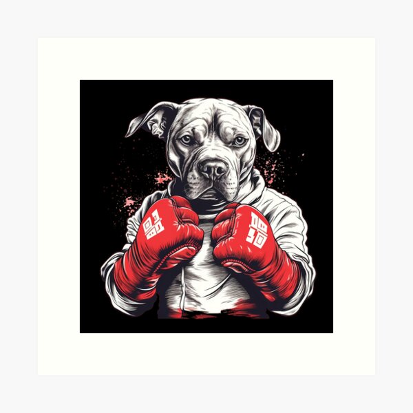 Boxer Dog Art Rocky Balboa Boxing Poster Boxer Dog Gifts Pet Artwork 3D Art Pop Art Dog Wall Art Pet newest Art