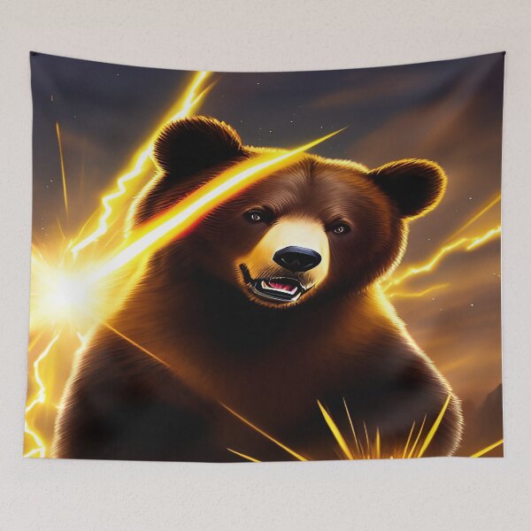 Item preview, A Brilliant Light Shining on a Grizzly Bear designed and sold by deniselynnimage.