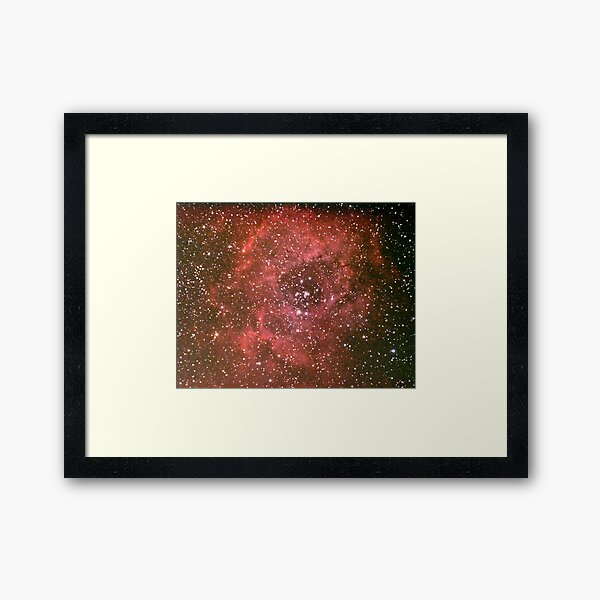 rosette nebula Framed Art Print