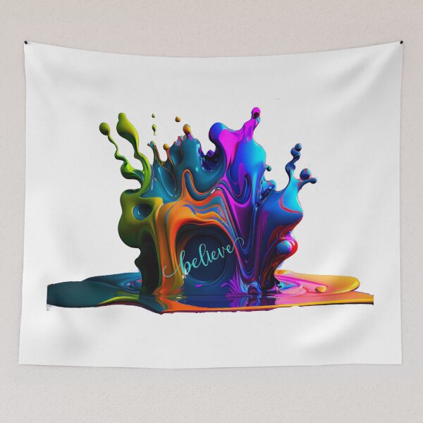 Item preview, Inspirational Colorful Graphic Art Ink Splatter designed and sold by SpikeWear.