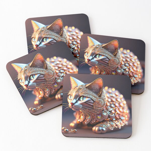 Item preview, Golden Crystal Cat designed and sold by Elisabeth Lucas.
