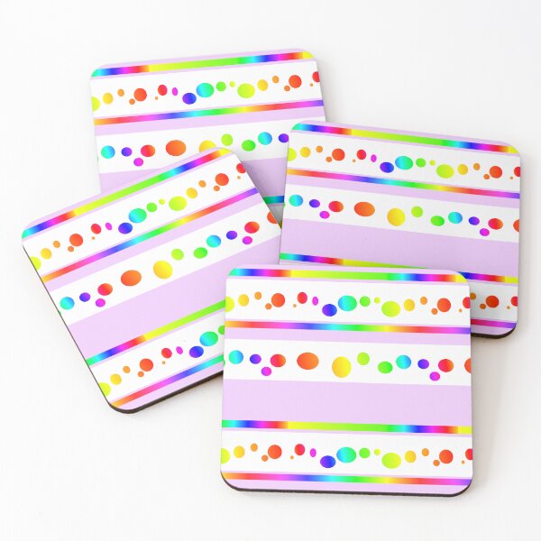 Item preview, Rainbow bright abstract circles | Rainbow abstract circle pattern designed and sold by lausn.