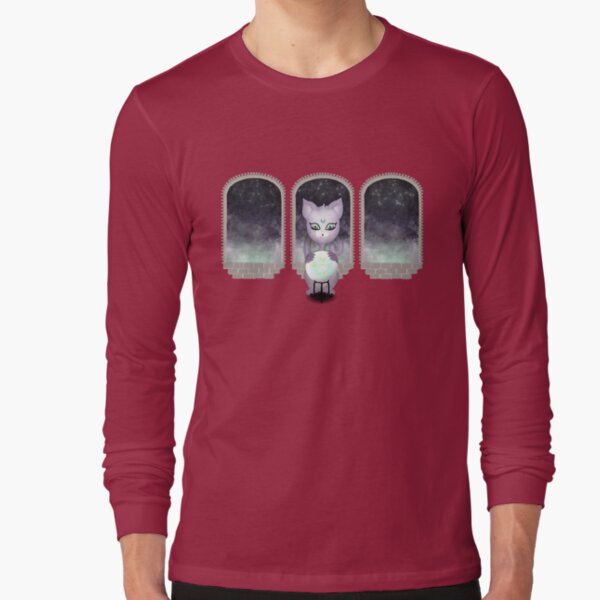 Mystic Miku | Crystal Ball & Zodiac | Wine Red Long Sleeve T-Shirt