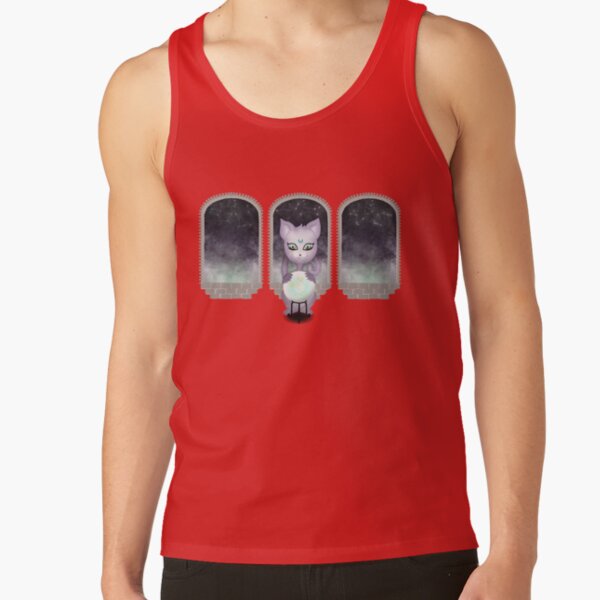Mystic Miku | Crystal Ball & Zodiac | Wine Red Tank Top