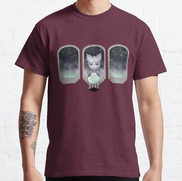 Mystic Miku | Crystal Ball & Zodiac | Wine Red Classic T-Shirt