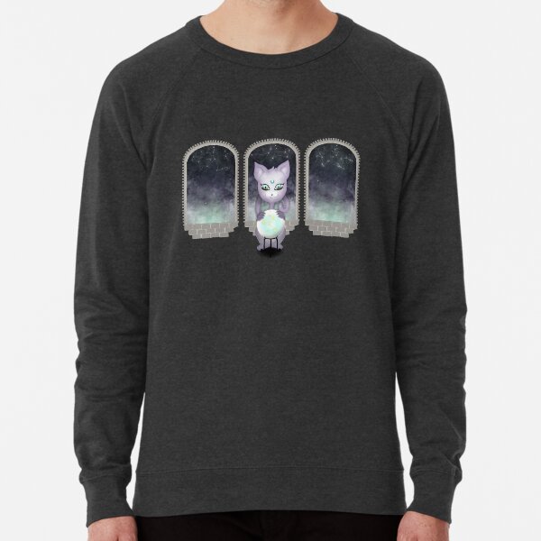 Mystic Miku | Crystal Ball & Zodiac | Wine Red Lightweight Sweatshirt